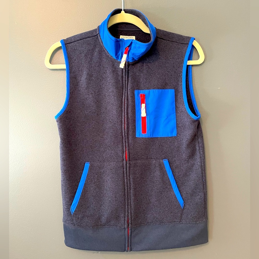 Crewcuts Kids Vest with Blue Accents